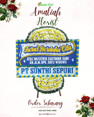 Papan Bunga Duka di Cawang