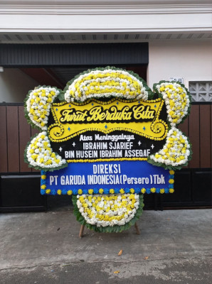 Papan Bunga Duka di Cawang